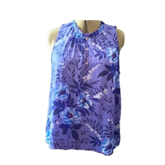 ❤️ 🆕 LOFT Petites Floral Top size SP - Picture 1 of 6